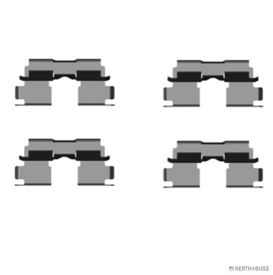Set accesorii, placute frana J3668007 HERTH+BUSS JAKOPARTS