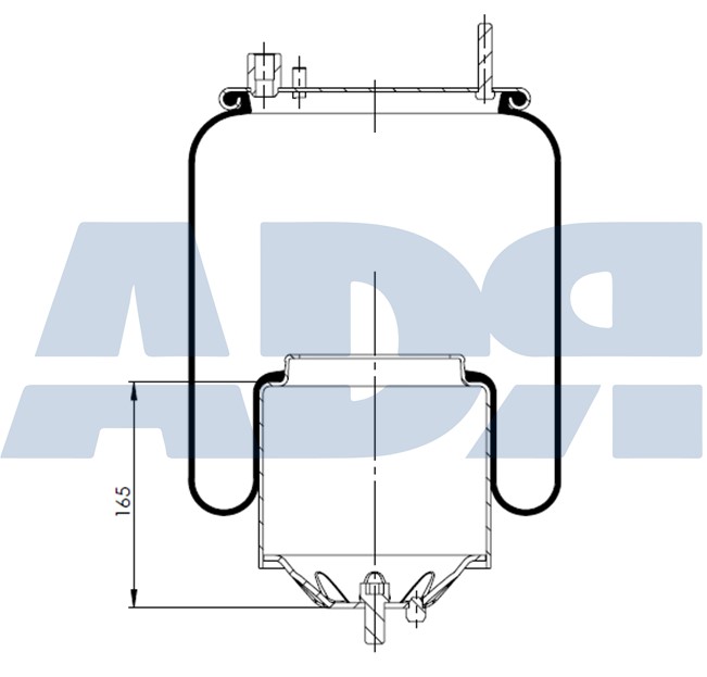 Burduf, suspensie pneumatica 51346000 ADR