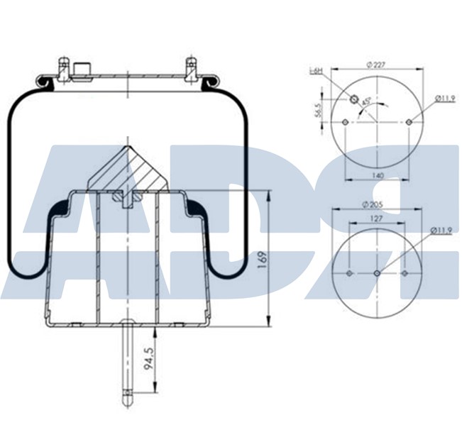 Burduf, suspensie pneumatica 51392941 ADR