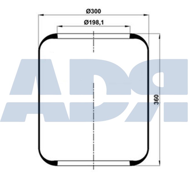 Burduf, suspensie pneumatica 51551000 ADR