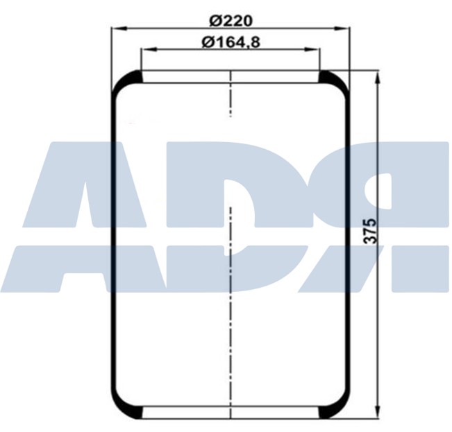 Burduf, suspensie pneumatica 51817000 ADR