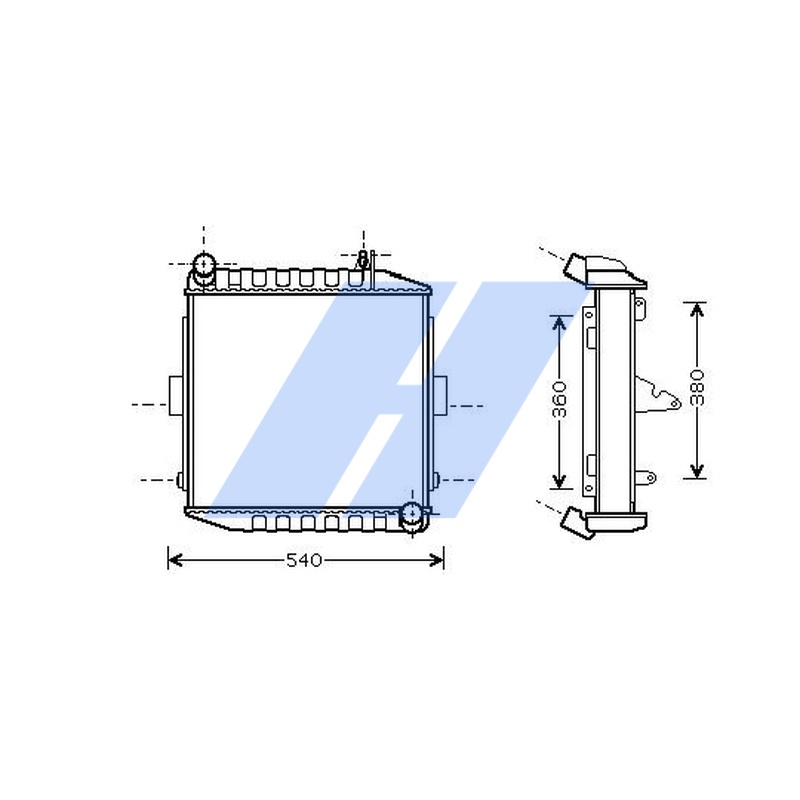 Radiator, racire motor 10108002 HIGHWAY AUTOMOTIVE