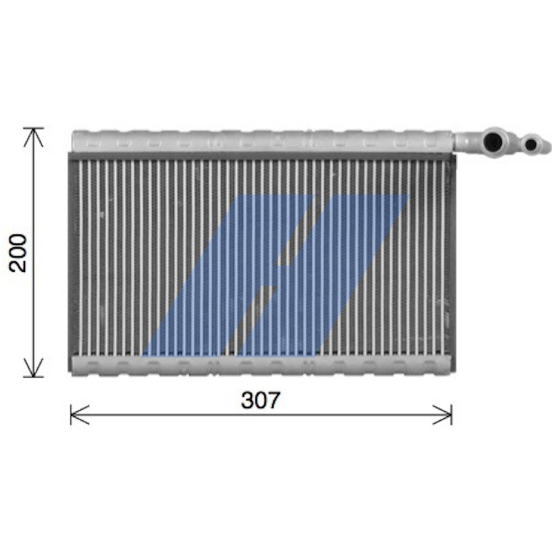 Evaporator, aer conditionat 41011004 HIGHWAY AUTOMOTIVE