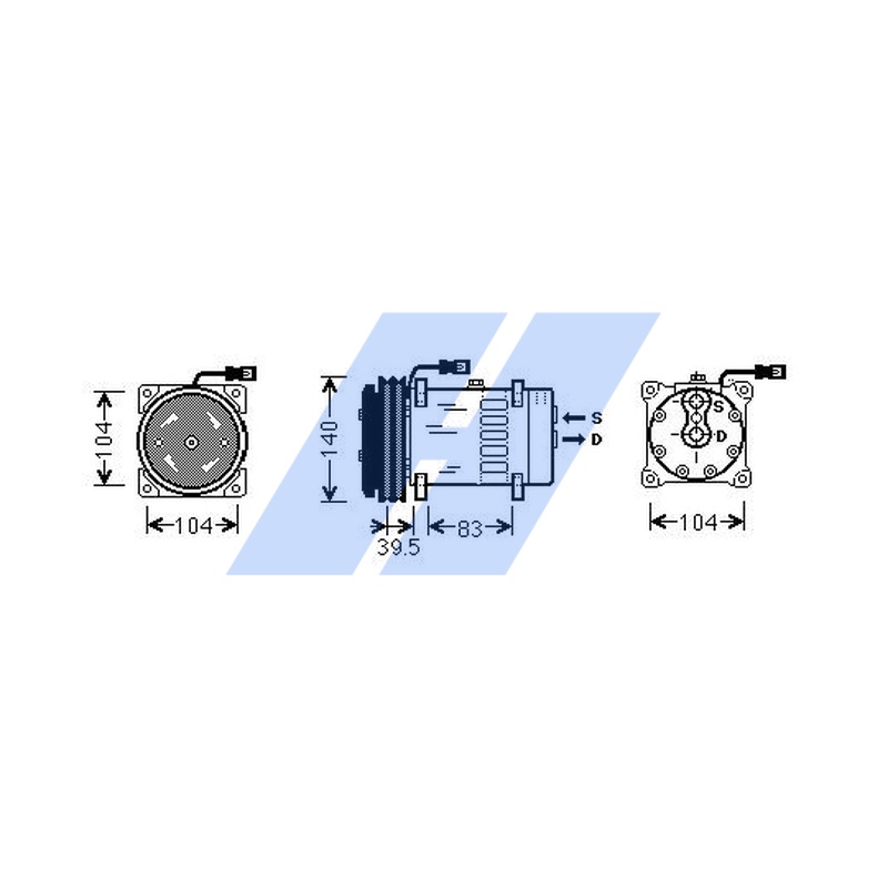 Compresor, climatizare 45130002 HIGHWAY AUTOMOTIVE