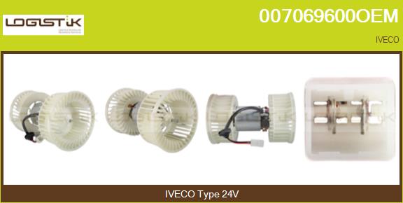 Ventilator, habitaclu 007069600OEM LGK