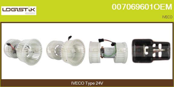 Ventilator, habitaclu 007069601OEM LGK