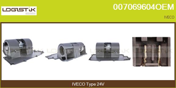 Ventilator, habitaclu 007069604OEM LGK