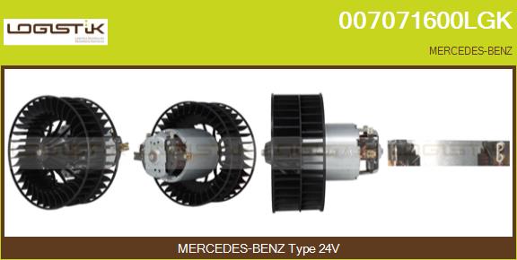 Ventilator, habitaclu 007071600LGK LGK