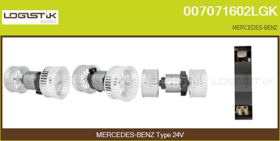 Ventilator, habitaclu 007071602LGK LGK