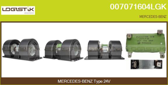 Ventilator, habitaclu 007071604LGK LGK
