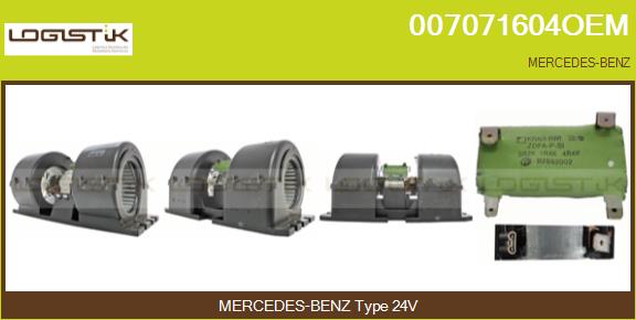 Ventilator, habitaclu 007071604OEM LGK