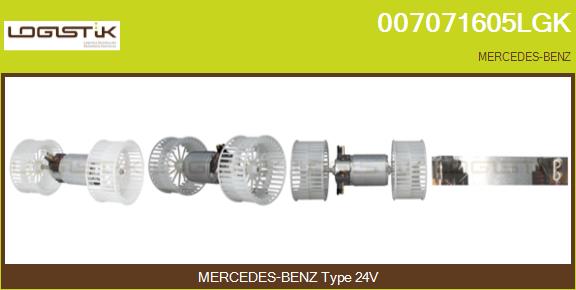 Ventilator, habitaclu 007071605LGK LGK