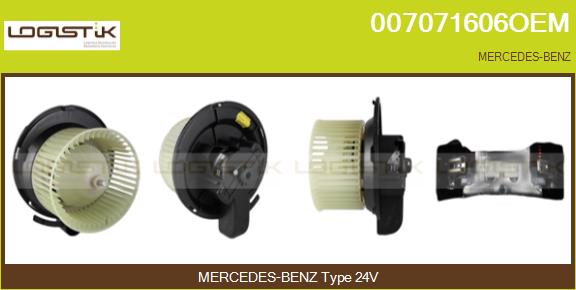 Ventilator, habitaclu 007071606OEM LGK