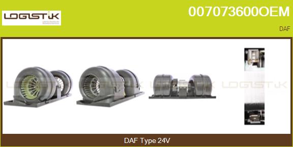Ventilator, habitaclu 007073600OEM LGK