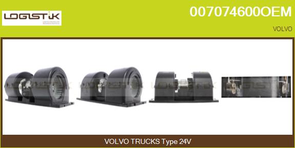 Ventilator, habitaclu 007074600OEM LGK