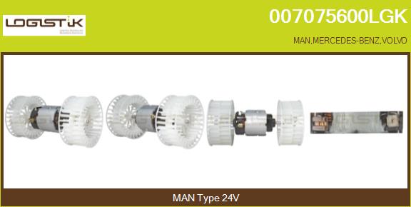 Ventilator, habitaclu 007075600LGK LGK