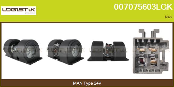 Ventilator, habitaclu 007075603LGK LGK