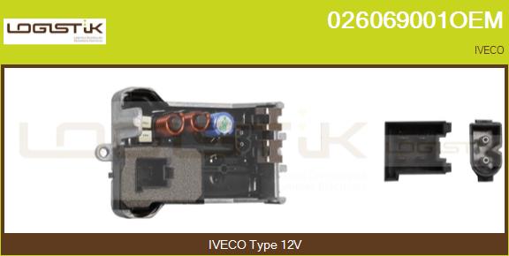 Rezistor, ventilator habitaclu 026069001OEM LGK