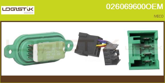 Rezistor, ventilator habitaclu 026069600OEM LGK