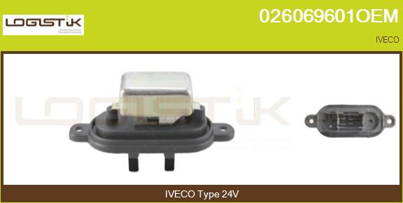 Rezistor, ventilator habitaclu 026069601OEM LGK