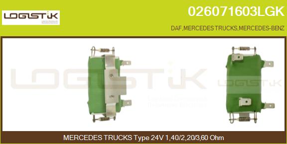 Rezistor, ventilator habitaclu 026071603LGK LGK