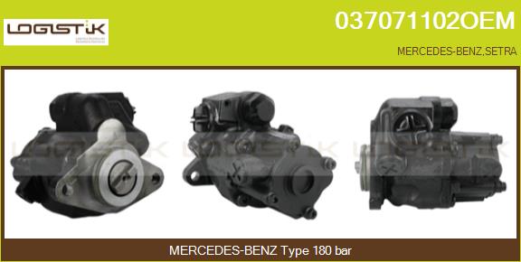 Pompa hidraulica, sistem de directie 037071102OEM LGK