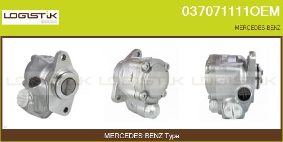 Pompa hidraulica, sistem de directie 037071111OEM LGK