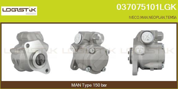 Pompa hidraulica, sistem de directie 037075101LGK LGK