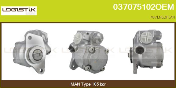 Pompa hidraulica, sistem de directie 037075102OEM LGK
