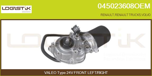 Motor stergator 045023608OEM LGK