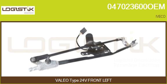 Sistem stergator parbriz 047023600OEM LGK