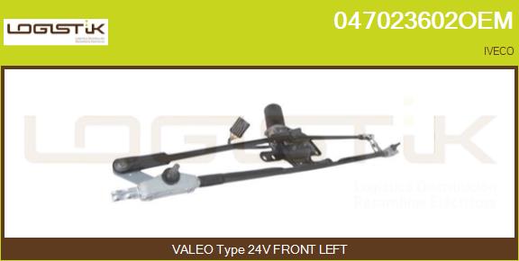Sistem stergator parbriz 047023602OEM LGK