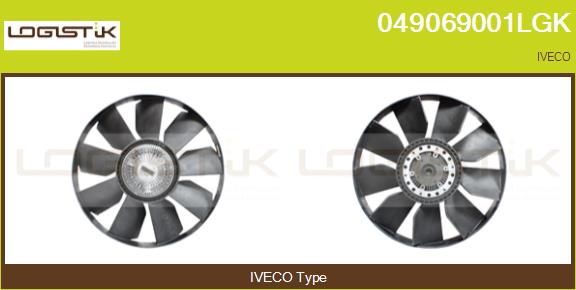 Cupla, ventilator radiator 049069001LGK LGK