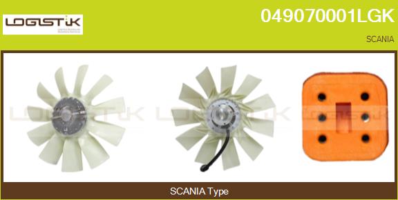Cupla, ventilator radiator 049070001LGK LGK