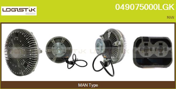 Cupla, ventilator radiator 049075000LGK LGK