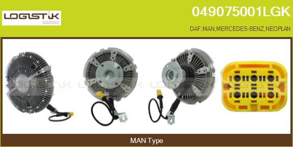 Cupla, ventilator radiator 049075001LGK LGK