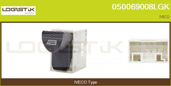 Comutator,macara geam 050069008LGK LGK