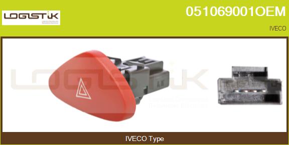Comutator ,lumini de avarie 051069001OEM LGK