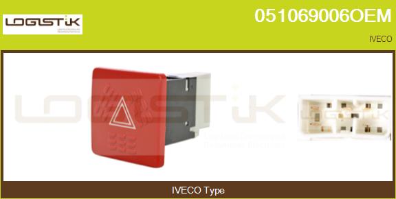 Comutator ,lumini de avarie 051069006OEM LGK