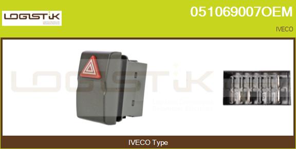 Comutator ,lumini de avarie 051069007OEM LGK