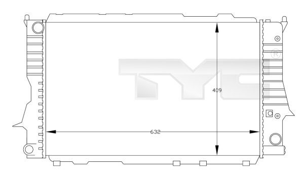 Radiator, racire motor 702-0030 TYC