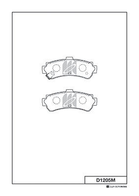 Set placute frana,frana disc D1205M MK Kashiyama