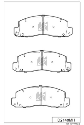 Set placute frana,frana disc D2148MH MK Kashiyama