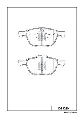 Set placute frana,frana disc D3128H MK Kashiyama