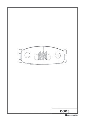 Set placute frana,frana disc D6015 MK Kashiyama