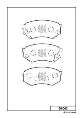 Set placute frana,frana disc D6062 MK Kashiyama
