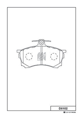 Set placute frana,frana disc D6102 MK Kashiyama