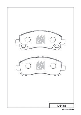 Set placute frana,frana disc D6118 MK Kashiyama