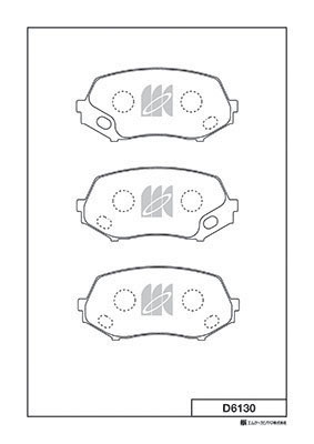 Set placute frana,frana disc D6130 MK Kashiyama
