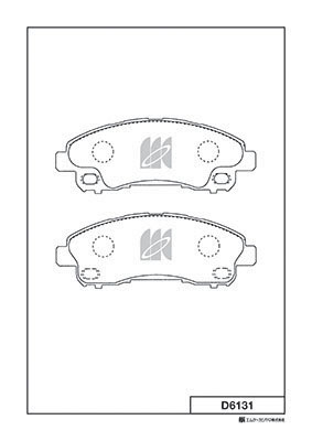 Set placute frana,frana disc D6131 MK Kashiyama